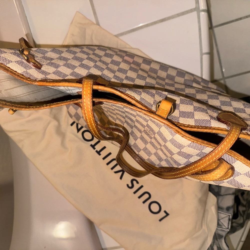 Louis Vuitton neverfull  Tote Damier MM? Light Gray and Cream - Picture 11 of 11